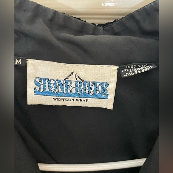 Vintage  Christmas Bomber Jacket Med  Silk Sequined All Over Party​​​​​​​​​​​​​​ - Picture 10 of 11